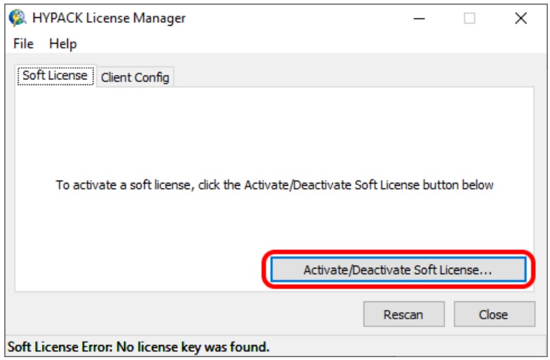 hypack soft license manager