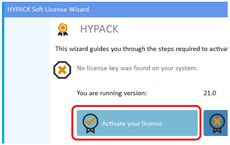 hypack soft license wizard