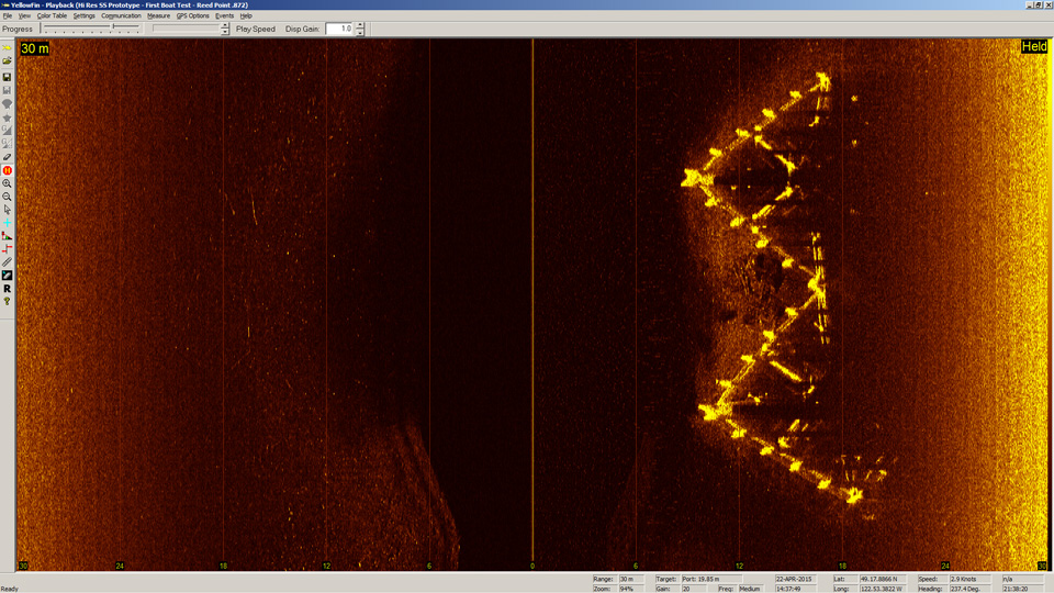 sonar de barrido lateral | blackFin 1100 | Imagenex | Nautilus Oceanica | visítanos